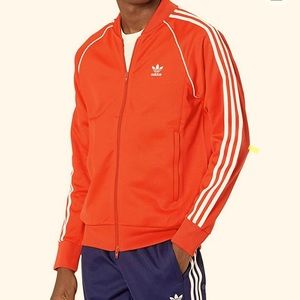 NWOT adidas Originals Men's Adicolor Classics Orange Track Jacket XL